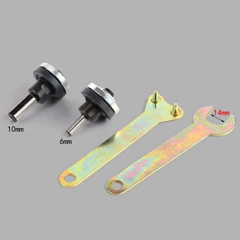 5pc 6mm/10mm Electric Drill Conversion Angle Grinder Connecting Rod for Cutting Disc Polishing Wheel Metals Handle Holder Adapter