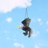 1 Piece Outdoor Eagle Figurine Hanging Bird Deterrent Plastic Eagle Ornament Vivid Flying Bird Hawk Decoy Garden Scarecrow