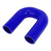 X AUTOHAUX 1pcs Inner Diameter 40mm Length 150mm 180 Degree Blue Car Silicone Hose