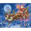 Santa Claus DIY 5D Diamond Painting Full Round Resin Scenery Diamond Embroidery Cross Stitch Kits Christmas Gift