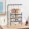 5-layer Iron Necklace And Earring Storage Rack Disassembled Inner Box Wooden Bracelet And Bracelet Rack Jewelry Display Rack