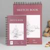 A4 Hardcover Sketch Book Spiral Wire Bound 100 Sheets Acid Free Thick Paper Artist Art Student Sketching Drawing Writing Sketchbook Art Supplies