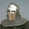 18 Gauge Steel Medieval Combat Jousting Bascinet Helmet Klapa Visor