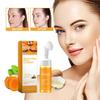 100ML Turmeric Foaming Facial Cleanser Daily Use Brightening Face Wash Gentle Cleanser for All Skin Types Natural Ingredients Nourish Skin Cleanser