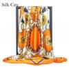 High-quality Luxurious Silk Scarves Headband Scarfs Neck Scarf For Women Chain Silk Scarf Women's Decorative Shawl