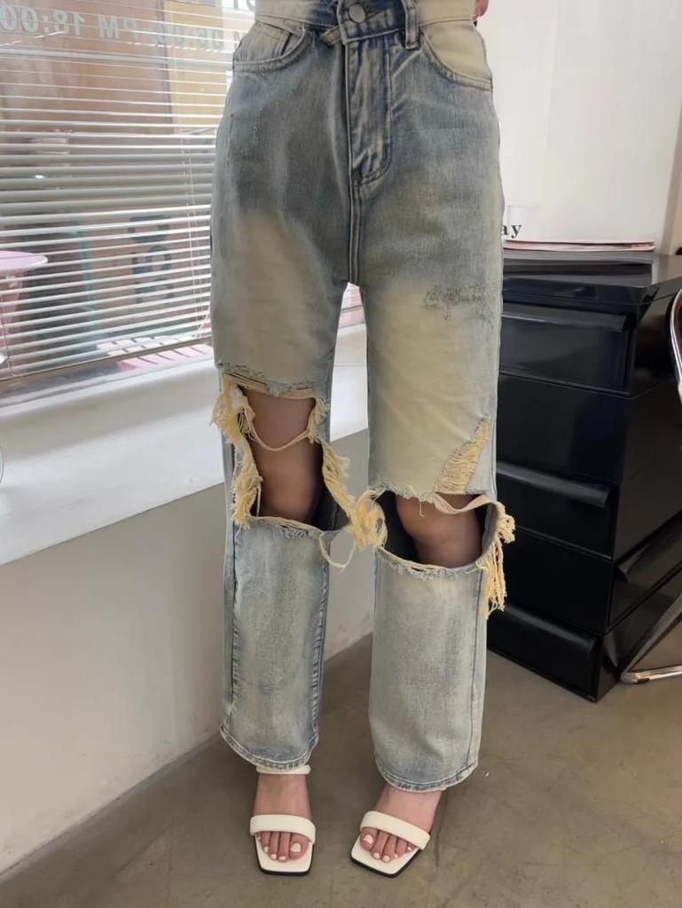 Fashion Open Toe High Heeled Sandals Women's 2024 Summer New Square Head Thick Heel Mid-heel Slippers