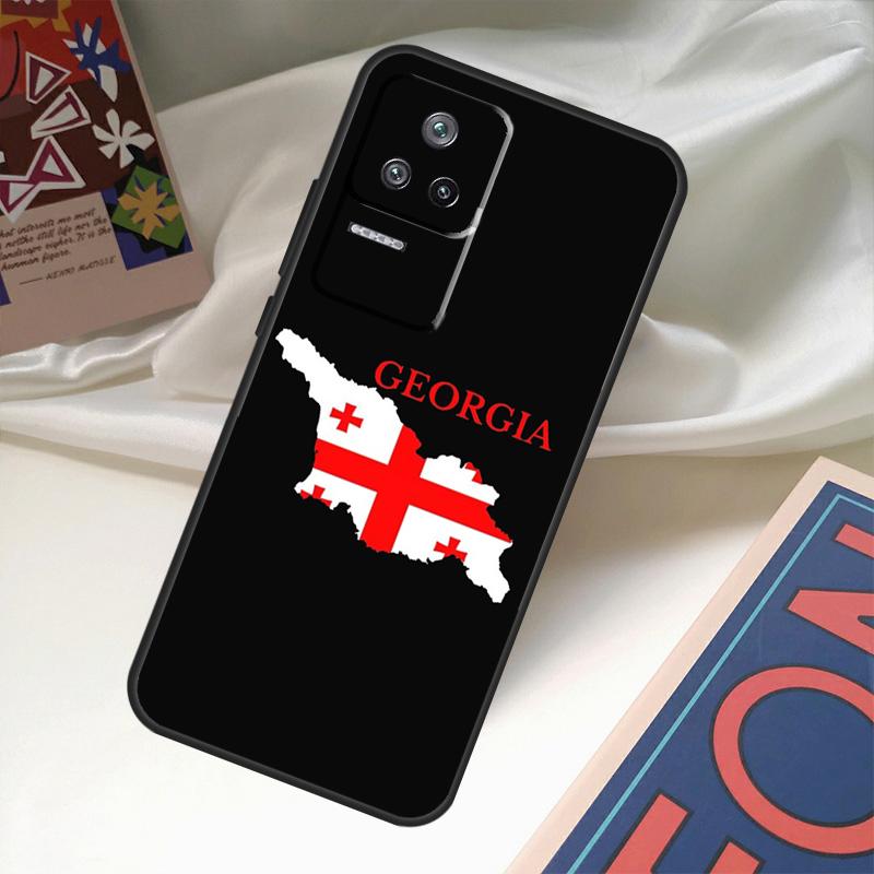 Чехол с флагом Грузии в стиле гранж для POCO X6 Pro M6 X5 X3 M5s F3 F5 Xiaomi 14 Ultra 13 12 Lite 11T 12T 13T Pro Coque