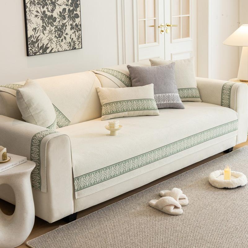 Подушка для дивана из синели, универсальные нескользящие подушки для сиденья Four Seasons, чехол для дивана, чехол на спинку, полотенце