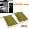 Air Conditioner Filter For Tesla Model 3 2017 2018 2019 Car Cabin 2x Air Filter Replacement W/ Activated Carbon 1107681-00-A