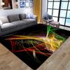 Green Flame Flannel Rug Horrible Skull Carpets Antislip Living Room Large Boys Room Mat Home Hot Sale Fashion 3D Printing Carpet
