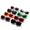 Retro Oversized Cat Eye Women Sunglasses Fashion Brand Designer Wide Legs Eyewear Shades UV400 Men Colorful Sun Glasses EMA