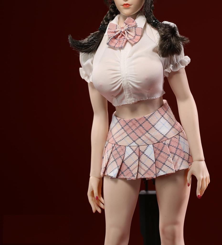 Toy Hobby Scale Action Figure Compatible with TBLeague Body Beautiful Sexy Female High School Girl Sailor Suit Shirt Tie Skirt Underwear Pants Set and