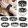 Women/Men Men Women Leather Wristband Men Women Gift Punk Style Leather Bracelet Cosplay Jewelry