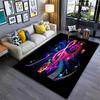 3D Beautiful Music Notes Area Rug Large,Carpet Rug for Living Room Bedroom Sofa Kitchen Decoration,Kid Play Non-slip Floor Mat