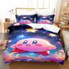 Star Kirby 3D Digital Printing Quilt Cover Sheet Three-Piece Home Textile Bedding