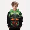 Children's Hip Hop Skeleton 3D Digital Printed Boys' Fashion Hoodie Sweatshirts