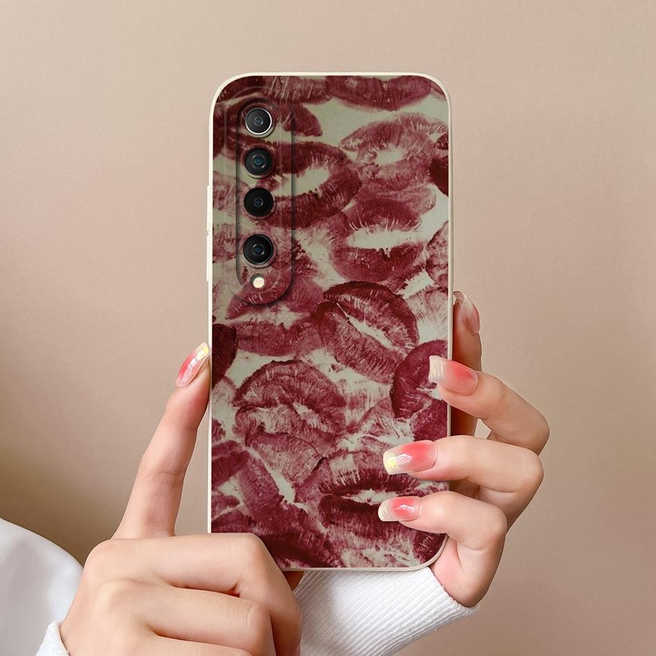 For Xiaomi Mi 10 11 Lite NE 10i 10T 11T 11X Pro Phone Case Cover Small Floral Pattern Shockproof Liquid Soft Silicone Anti Slip For Xiaomi Shell Capas