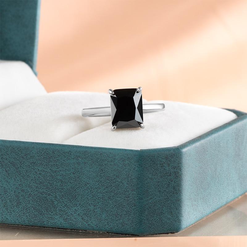 Gica Gema Classic 925 Sterling Silver Ring With Zircon Women Fine Finger Jewelry