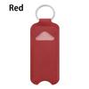 Lipstick Lip Gloss Bag Keychain Holder PU Leather Chapstick Pouch Key Ring Portable Lip Balm Bottle Packaging Cover Key Chain