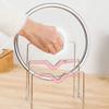 Stainless Steel Pot Lid Holder Modern Heavy Duty Standing Multi-functional Countertop Cutting Board Plate Cutter Storage Rack Organizer Kitchen