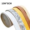 10M/Roll Self Adhesive 3D Wall Trim Line Skirting Border Waterproof Baseboard Wallpaper Sticker for Living Room Home Decoration