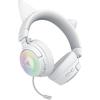Razer Kraken Kitty V3 Pro White Edition Wireless Gaming Headset with Cat Ears for Streaming and HyperSpeed Wireless USB Retractable HyperClear