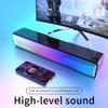 Colorful Bluetooth Speaker Wired Surround Stereo Multimedia Audio System Computer Sound Bar RGB Cool Light Effect Dynamic Stereoscopic Power Speaker