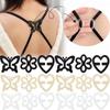 Butterfly/Flower/Heart Shape Women's Bra Anti-Slip Buckle Bra Shoulder Strap Cross Retainer