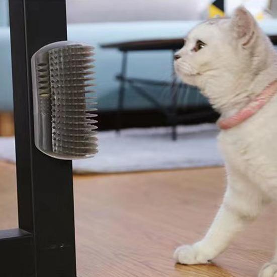 Cat Self Groomer Wall Table Legs Corner Massage Comb Cat Scratcher Grooming