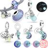 Fit Diy 925 Original Bracelet Chameleon Luminous Firefly Butterfly Silver Charms Beads For DIY Christmas Jewelry Gift Making
