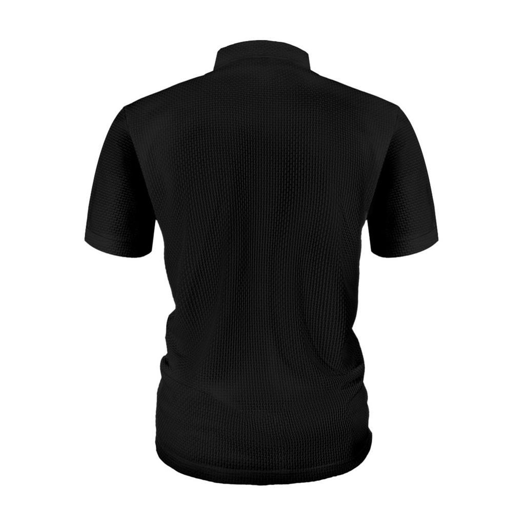 Men's Summer Solid Color Botton Collar Short Sleeve Tops Men's Loose Sports Casual Tops