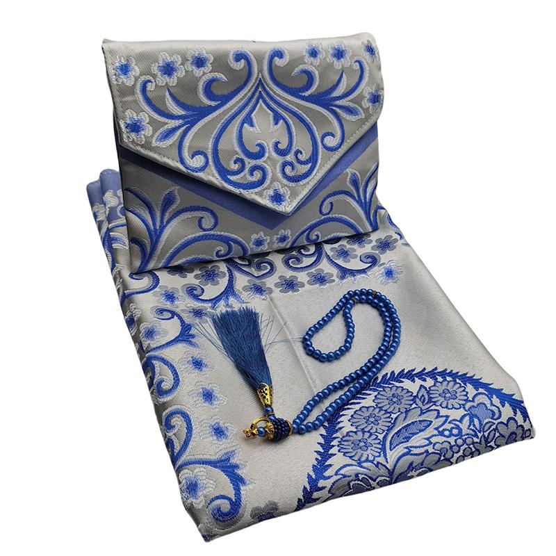 3PC Jacquard Pattern Prayer Mat Middle East Muslim Travel Prayer Mat Set Portable Multiple Options Available