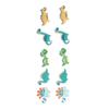 10pcs Dinosaur Patches Colorful DIY Clothing Small Dinosaur Shape Embroidery Iron On Patches for Dress Hat Jean Backpack