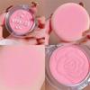 Embossed Petals Blusher Peach Pink Orange Tint Makeup Blush Palette Cheek Contour Rouge Cosmetics Long-lasting Face Makeup