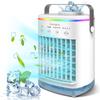 Portable Air Conditioner, Evaporative Air Cooler, Personal Air Cooling Fan and Humidifier, 4 Speeds, 7 Colors,