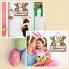 Yousheng Easter Welcome Door Sign Gnome Bunny Flower Egg Door Hanging Sign Front Door Hanger Wooden Spring Holiday Decorative Wall Plaque