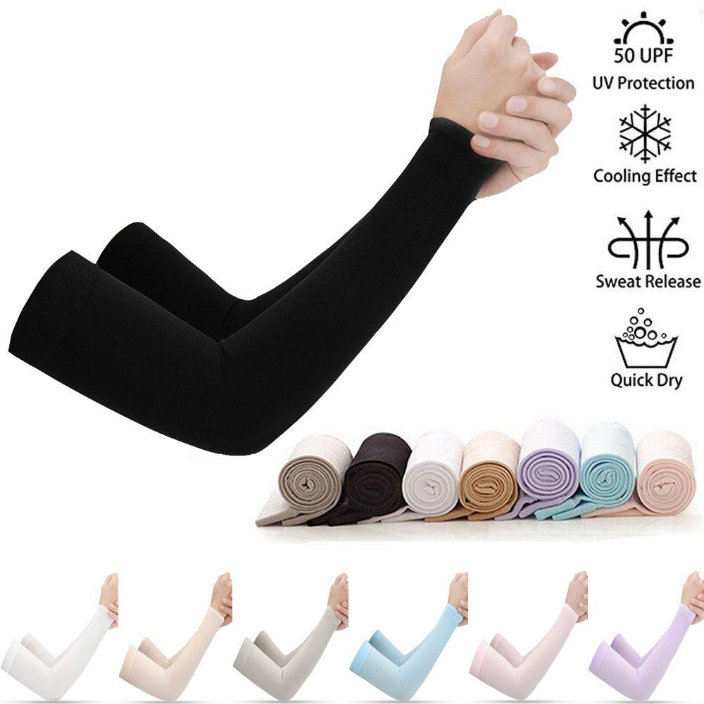 Exposed Thumb Summer Cooling Sportswear Running Arm Cover Arm Sleeves Outdoor Sport Sun Protection