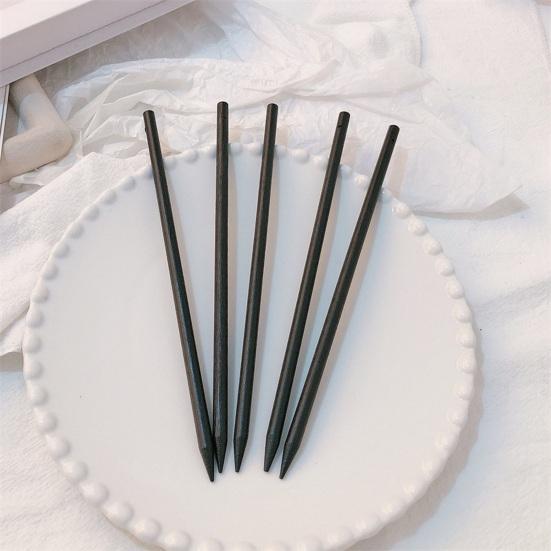 2Pcs Chinese Style Hairpin Black Wood Hair Pin Stick Hairpin Chopsticks Hair Women Long Decoration Hair Accessories