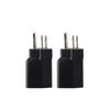 2pcs Black 6-15P To 5-15R American Plug Adapter Nema 6-15R American Gauge Adapter Electrician