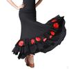 Belly Dance Skirt Costume for Ballroom Dancing Spanish Flamenco Dress , Black