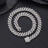 12mm Cuban Chain Rhinestone Hip-Hop Necklace – High-Quality, Versatile Design.
