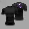 Bleach Graphic Compression Shirts for Men Gym Workout Running Tshirt Summer Athletic Quick Dry Tees Tops Short Sleeve Rash Guard