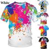 Men's Graffiti 3D Printed T-shirt, Fashionable Short Sleeved Top, Loose Streetwear, Summer Short Sleeved Shirt