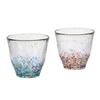 ADERIA Tsugaru Vidro Rock Glass MATSURI Gold Rock Pair Set 330ml Made In Japan Cosmetic Box Whiskey Shochu Glass Stylish Gift for Housewarming