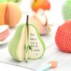1 Set Sticky Notes Fruits Shape Smooth Writing Paper Planning Memo Pad Students Stationery