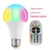 E27 RGB Color-Changing LED Bulb with Remote Control, Available In 5W, 10W, and 15W.