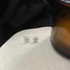 Hollow Small Flower Earrings Small Earrings for Women Cute Playful Student Fresh Earrings Summer