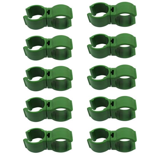 10Pcs Plastic Plant Fastener 360 Degree Swivel Universal Well Fixed Rust Resistant Gardening Clip for Garden