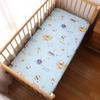 Baby Crib Fitted Sheet For Newborn Soft Cotton Bed Cot Mattress Cover With Rubber 130x70cm