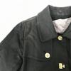 Tommy Hilfiger / Lined Cotton Long Coat / Outerwear [Women's S / Black] Checked Lining / TOMMY HILFIGER